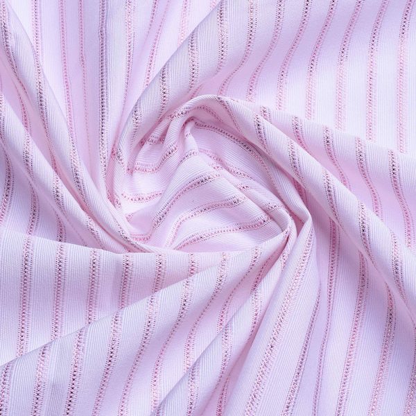 Tecido Lurex Rosa/Branco 5001